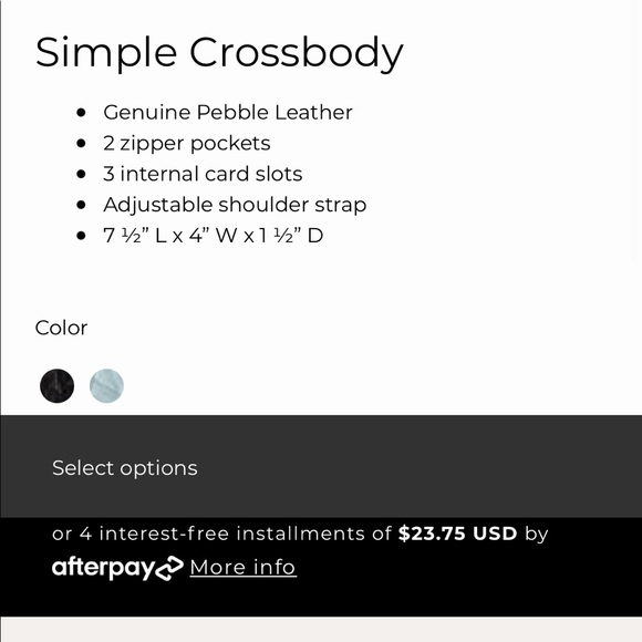 KIKO LEATHER MINIMAL CROSSBODY BAG - Picture 10 of 10